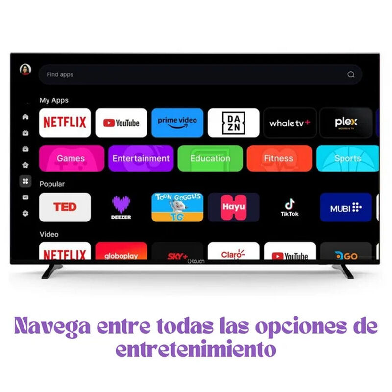 Q-touch - Pantalla Smart TV LED Smart FHD de 40... image number null