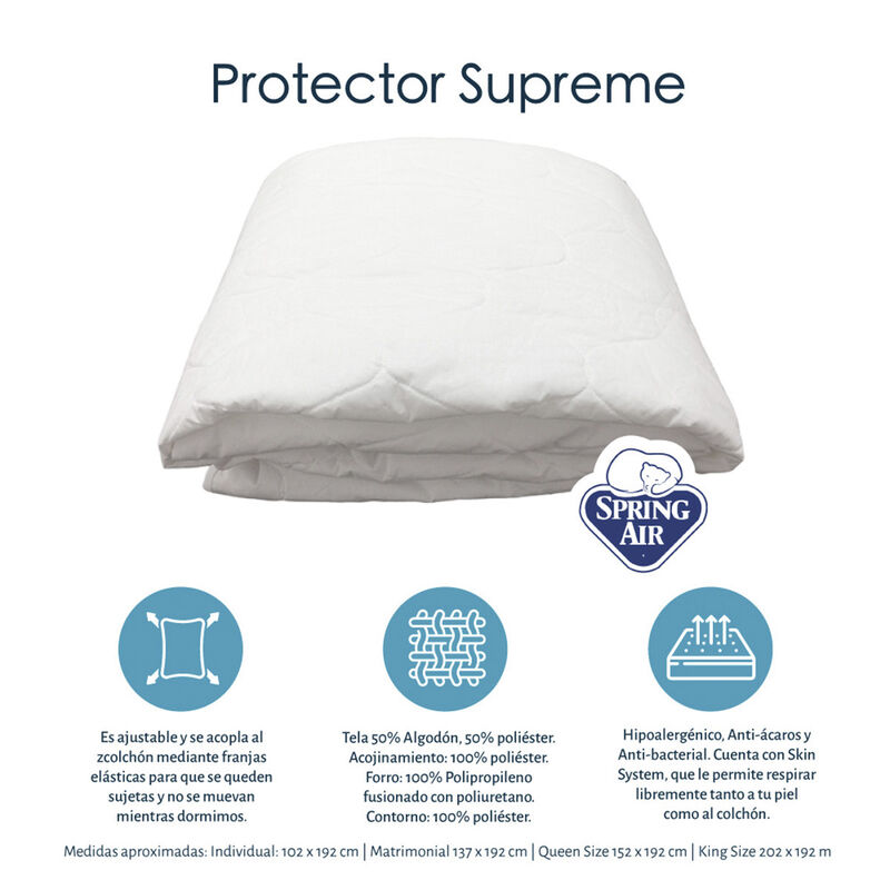 Colchón King Size Restonic Vail+Protector Sprin... image number null