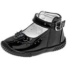 Chaparrin Zapatitos para beb&eacute; ni&ntilde;a negro charol