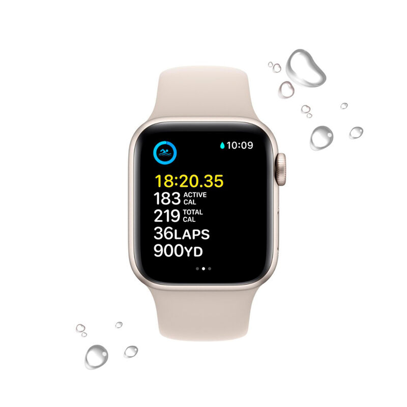 Apple Watch SE Serie 2 40mm (GPS) Starlight MNT... image number null