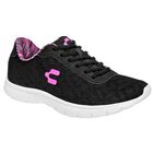 Charly Tenis deportivo para mujer negro fucsia