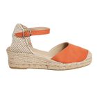 NOESLOMISMO BY DILEMA Alpargatas para Mujer | Sandalias con Cu&ntilde;a Naranja