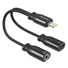 Awei Cl-73 Adaptador Ip Macho 3.5 + Hembra (negro)