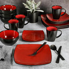 Vajilla Moderna Rojo/Negro para 8 Personas 32pz Gibson