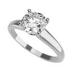 Anillo de Compromiso de 14K con Diamante de Laboratorio 0.50 CT F VS1 Talla 5 ORO BLANCO 14K&ndash; / FJ776-50-14W-LG-5