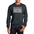 Sudadera De Cuello Redondo Word Art Para Hombre - Grandes &Eacute;xitos del Rap de los 80 - Gris