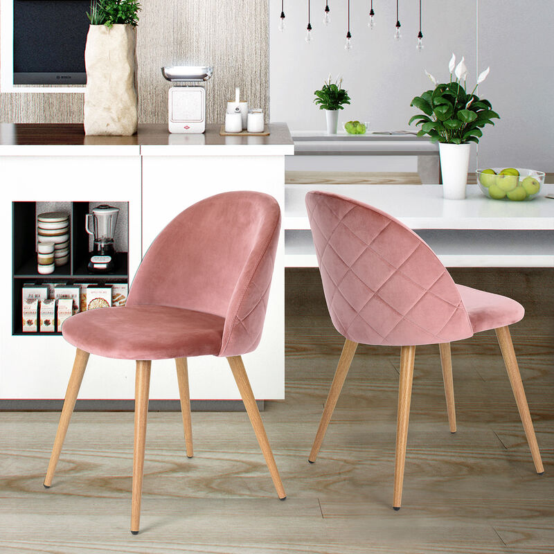 Juego de 2 Sillas de Comedor de Terciopelo Furn... image number null