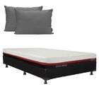 Colchón Matrimonial Restonic Roll+Almohada Dicasa 2 pack+Box