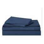 Juego de 3 Piezas de Sabanas Individuales Hipoalerg&eacute;nicas Azul Obscuro Bluelander