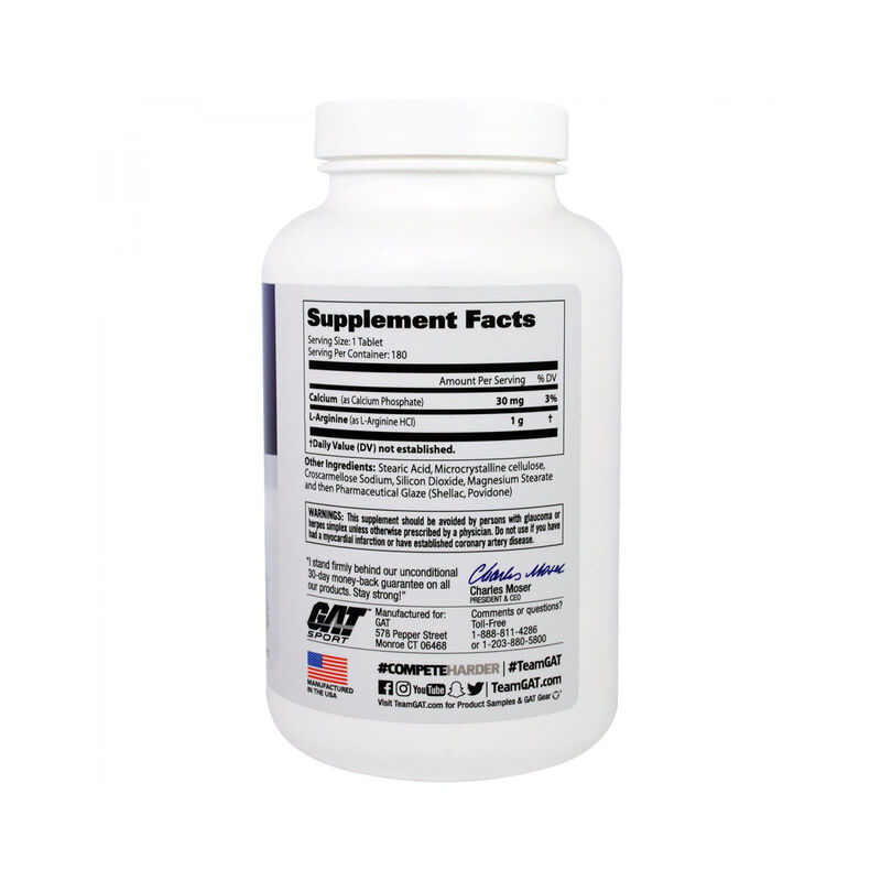 L-arginine Gat Sin Sabor180 caps 480 gr image number null