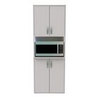 Mueble de Microondas Roni , 5 puertas para Almacenaje , Blanco