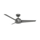 Ventilador De Techo Trimaran Exterior 52 Pulgadas Plateado Mate