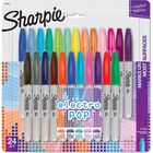 Sharpie Electro Pop Marcadores Permanentes, Punto Fino, 24 Piezas Colores Surtidos