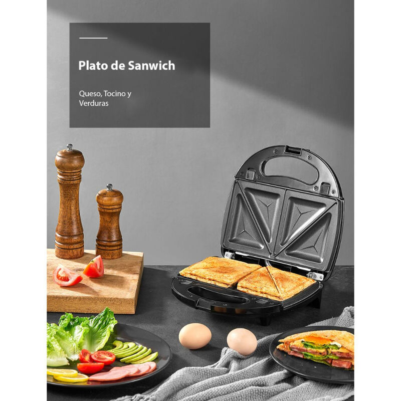 Sandwichera Placas Intercambiables Aicok Ak-A01... image number null