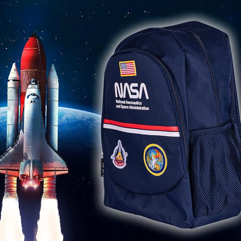 Mochila Escolar NASA Diseño Retro Vintage con D... image number null