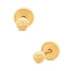 Broqueles De Oro Amarillo 14k (3 Mm)