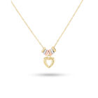Dije De Oro Florentino Con Corazon 14K (45 Cm)