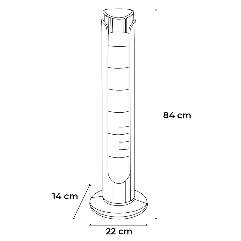 Combo 4 Ventiladores de torre Blue Fan de 33 Pu... image number null