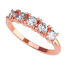 Anillo de Compromiso en Oro Rosa 14K con Circonia -  Talla:4.5/ FJ741-14R-CZ-45