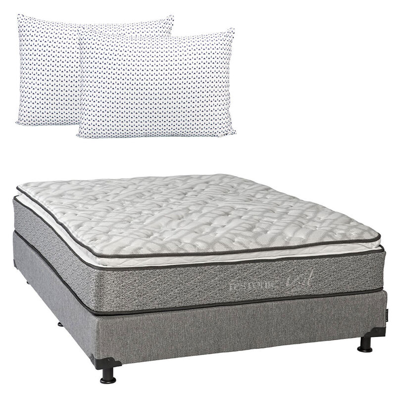 Colchón Queen Size Restonic Vail+Almohada Dicas... image number null