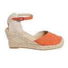 NOESLOMISMO BY DILEMA Alpargatas para Mujer | Sandalias con Cu&ntilde;a Naranja