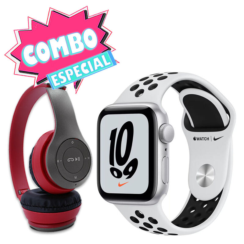 Combo Apple Reloj Watch Nike SE 1gen 40mm Plata... image number null