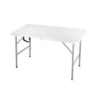 Mesa plegable TAP 122 E port&aacute;til 122cm de largo x 56cm de ancho blanca ort