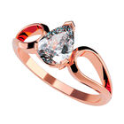 Anillo de Compromiso de 14K con Diamante de Laboratorio 0.70 CT F VS1 Talla 8.5 ORO ROSA 14K&ndash; / FJ585-70-14R-LG-85