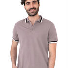 Playera Caballero Polo Cuello Abotonado Caf&eacute; Medio Premium Roosevelt C364