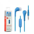 Manos Libres Auricular Motorola Earbuds 2 Azul 3.5mm Universal