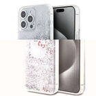 Funda Hello Kitty Glitter Plata Para iPhone 15 Pro Max