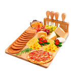 Tabla para Quesos Rectangular de Bamb&uacute; con Cuchillos Bluelander
