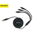 Awei Cl-136 Cable De Datos 3 En 1 (negro)