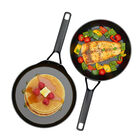 Set Sart&eacute;n 24 cm Y Comal 26 cm Aluminio Forjado Bogner Black Pro BFPBK2426