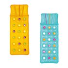 Cama Inflable Adulto 2 Colores Azul y Naranjado  1 modelo  1.88m x 71cm  (74x28 pulgadas) bolsa (1)