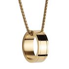 Collar Hombre Anillo Acero Inoxidable, Regalos Pap&aacute; Luckman