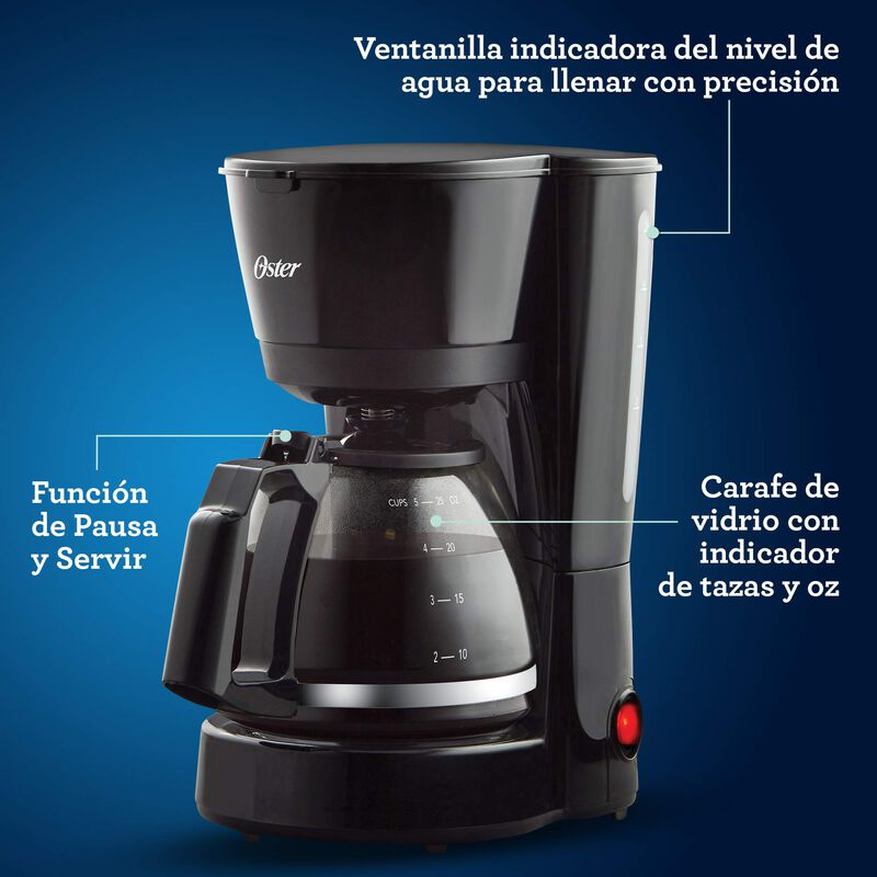 Cafetera Oster 5 Tazas Filtro Permanente image number null