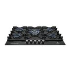 Parrilla De Gas 5q-tg-87 Empotrable 5 Quemadores Cristal Templado Negro Ort