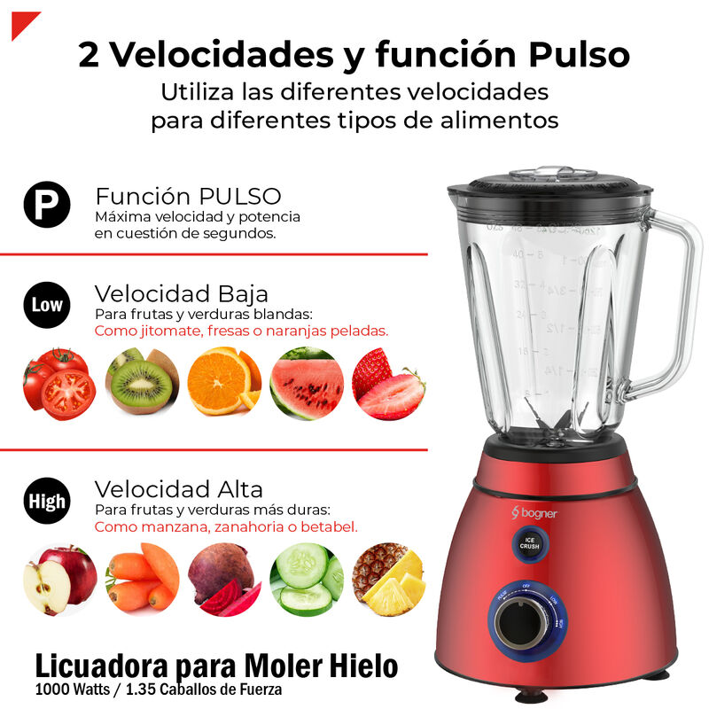 Bogner Licuadora Para Moler Hielo 1000W / 1.35 ... image number null