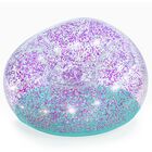 Sillon inflable 1.14mx1.12mx66cm dec con brillantina plata y morada 1mod