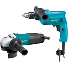 Combo Makita Mtk0003 Taladro Percutor + Esmeriladora