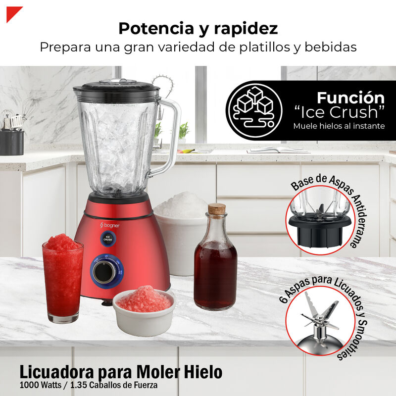 Bogner Licuadora Para Moler Hielo 1000W / 1.35 ... image number null