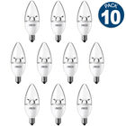 Pack de 10 focos LED Aksi 4W Vela Base E12 Luz Blanca