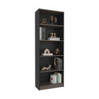 Librero Home Wengue Con Cinco Entrepa&ntilde;os Virtual Muebles