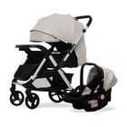 CARRIOLA CON PORTABEBE UNYOTONS K8 BEIGE REVERSIBLE