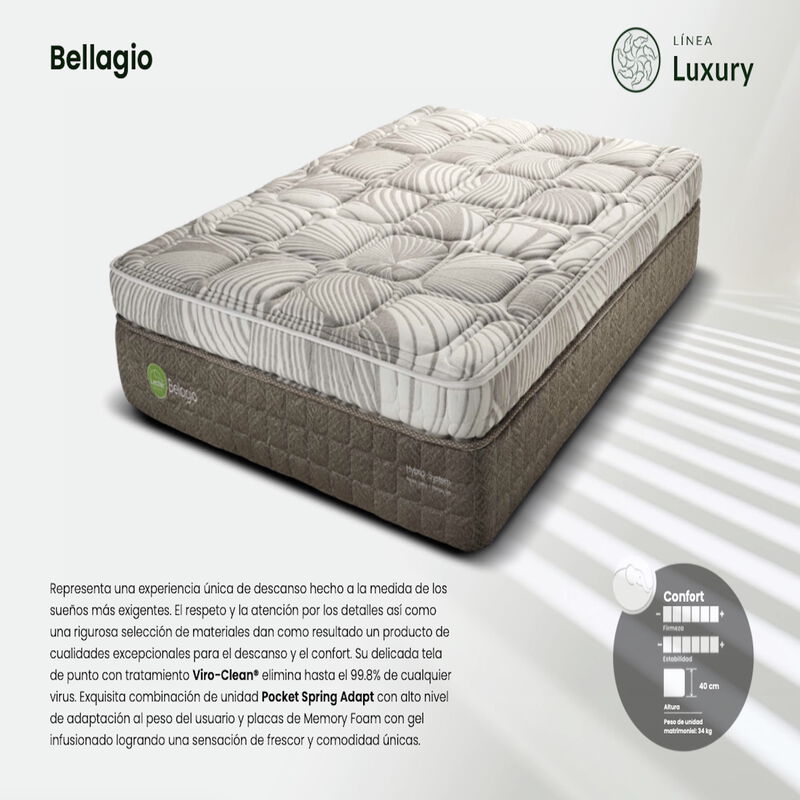 Colchón King Size Lester Bellagio - Línea Luxur... image number null