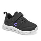 Charly Tenis urbano para ni&ntilde;o. Negro morado, agujeta el&aacute;stica