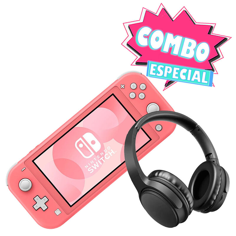 Combo Consola Nintendo Switch Lite 32 Gb Coral ... image number null