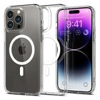 Funda SPIGEN Crystal Hybrid Mag para iPhone 14 PRO MAX Transparente Gris