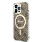 Funda Guess 4g Con Carga Magnetica Para iPhone 13 Pro - Café